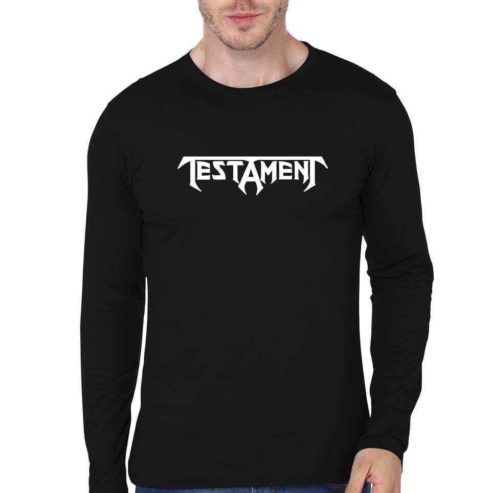 Testament Black Full Sleeve T-Shirt Hoodie, Sweatshirt | PureTeeCo.com