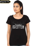 Led Zeppelin Girlâ€™s Black T-Shirt Hoodie, Sweatshirt | PureTeeCo.com