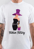 Fashion factory Half Sleeve White T-Shirt Hoodie, Sweatshirt | PureTeeCo.com