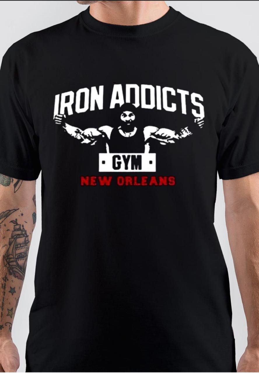 Iron Addicts Gym T-Shirt Hoodie, Sweatshirt | PureTeeCo.com