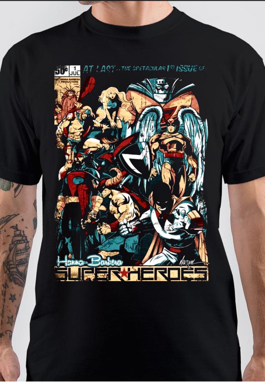 Hanna Barbera Super Heroes T-Shirt Hoodie, Sweatshirt | PureTeeCo.com
