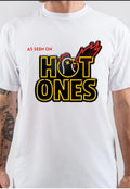 Hot Ones Half Sleeve White T-Shirt Hoodie, Sweatshirt | PureTeeCo.com