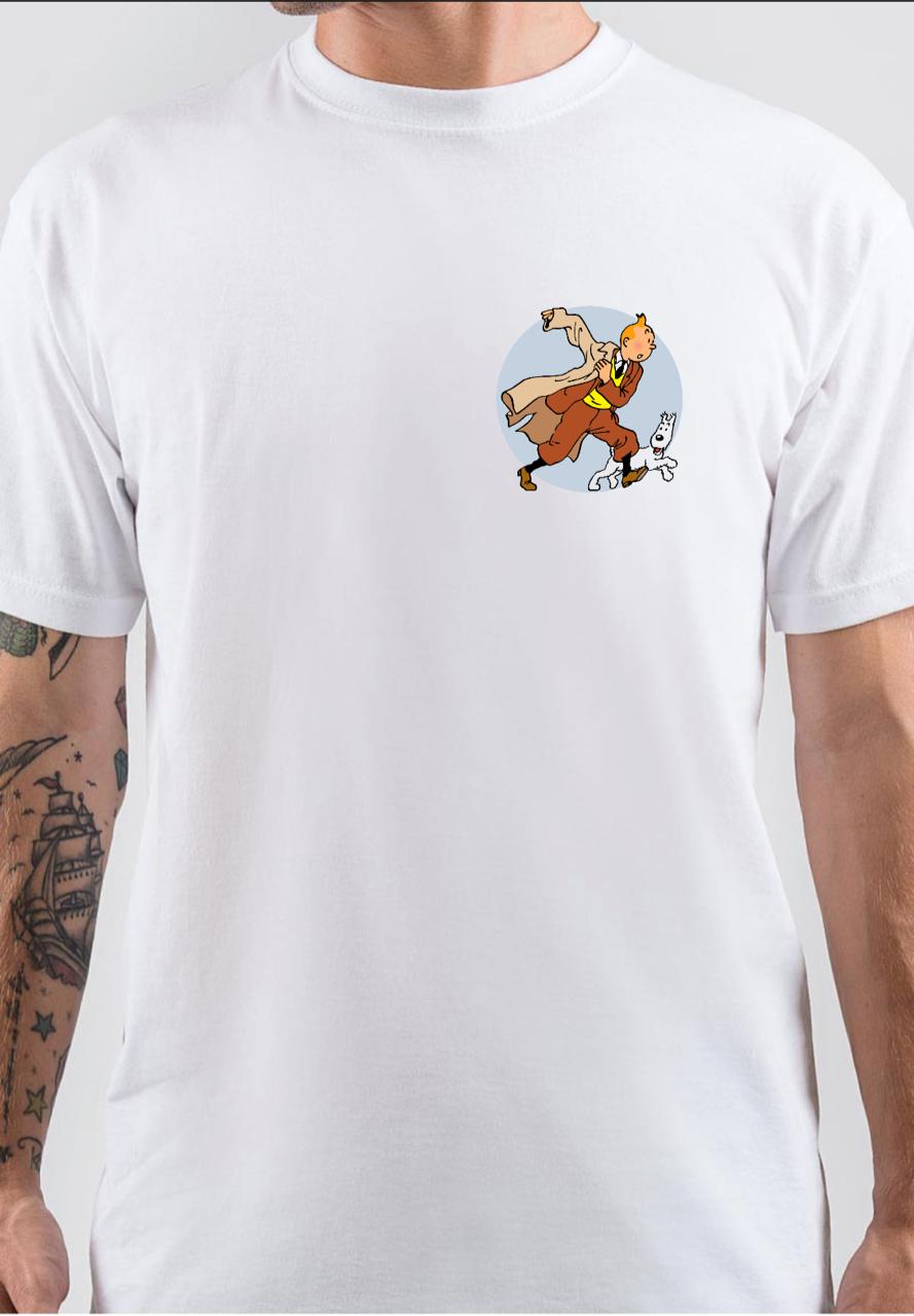 Adventure of tintin White T-Shirt Hoodie, Sweatshirt | PureTeeCo.com