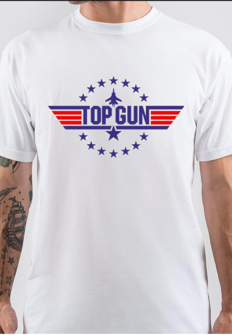 Top Gun  Tom Cruise White T-Shirt Hoodie, Sweatshirt | PureTeeCo.com