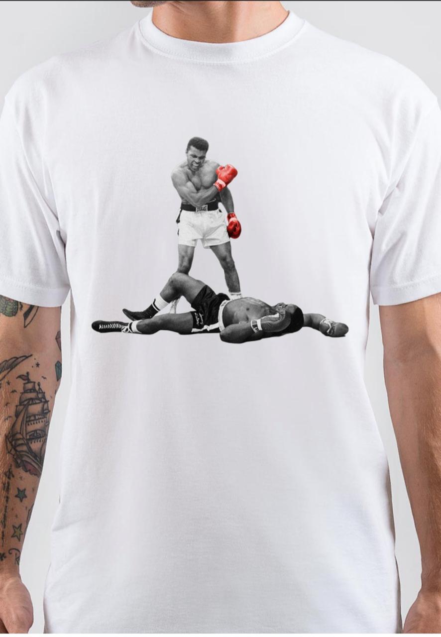 Muhammad Ali White T-Shirt Hoodie, Sweatshirt | PureTeeCo.com