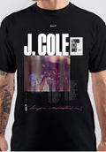 J cole tour poster Black T-Shirt Hoodie, Sweatshirt | PureTeeCo.com