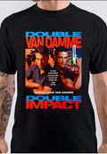 Double Impact Black T-Shirt Hoodie, Sweatshirt | PureTeeCo.com