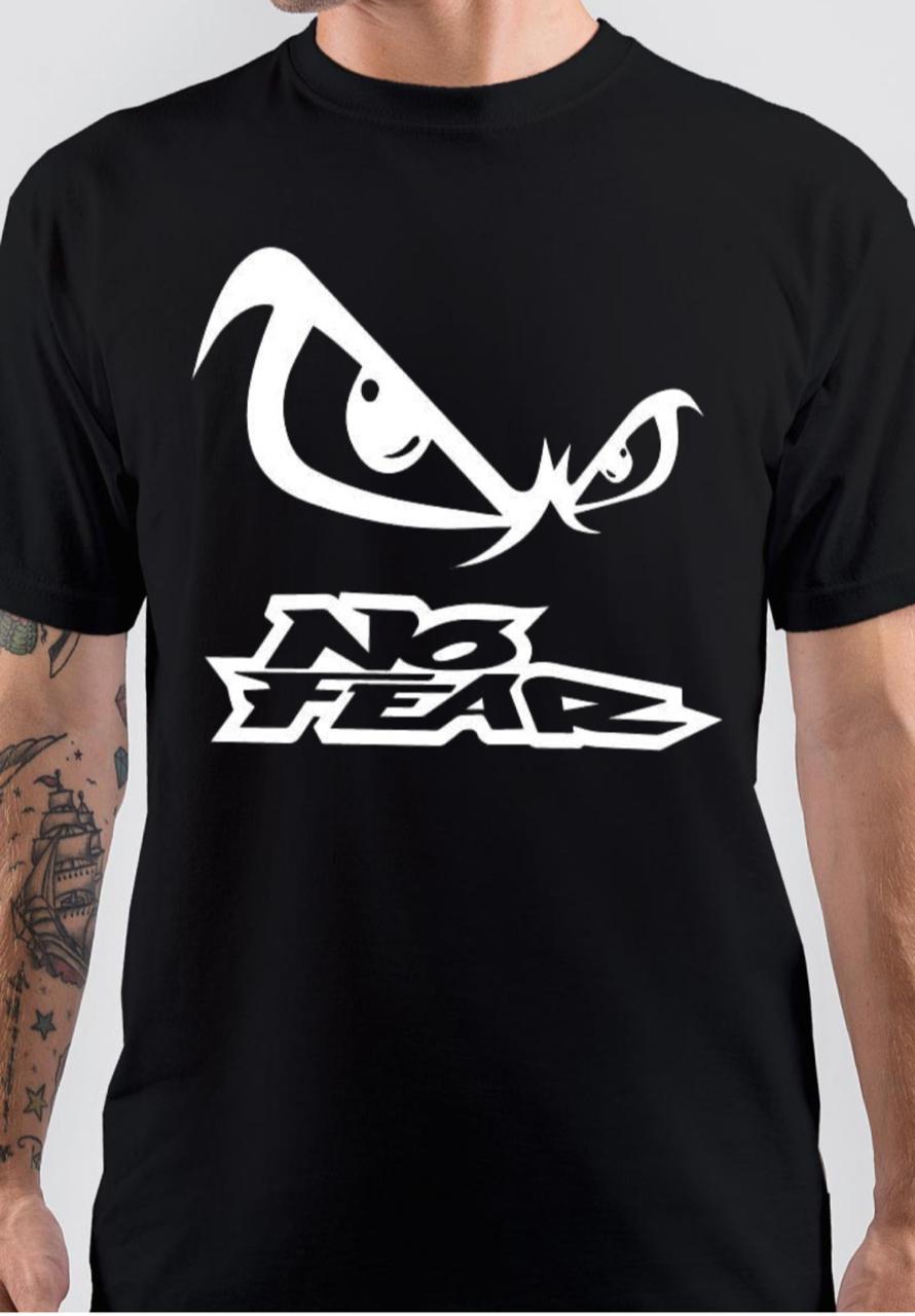 No Fear Logo Black T-Shirt Hoodie, Sweatshirt | PureTeeCo.com