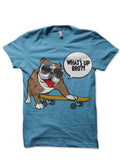 Whatsup Bro Sky Blue Tee Hoodie, Sweatshirt | PureTeeCo.com