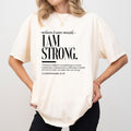 When I am Weak, I am Strong Shirt Comfort Colors, Faith Based Crewneck Women Tee, Christian Gifts, Spiritual Womenswear...