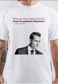 When You Back In Against The Wall Harvey Specter T-Shirt Hoodie, Sweatshirt | PureTeeCo.com