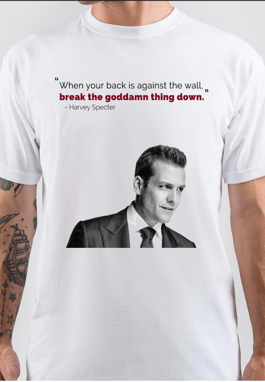 When You Back In Against The Wall Harvey Specter T-Shirt Hoodie, Sweatshirt | PureTeeCo.com