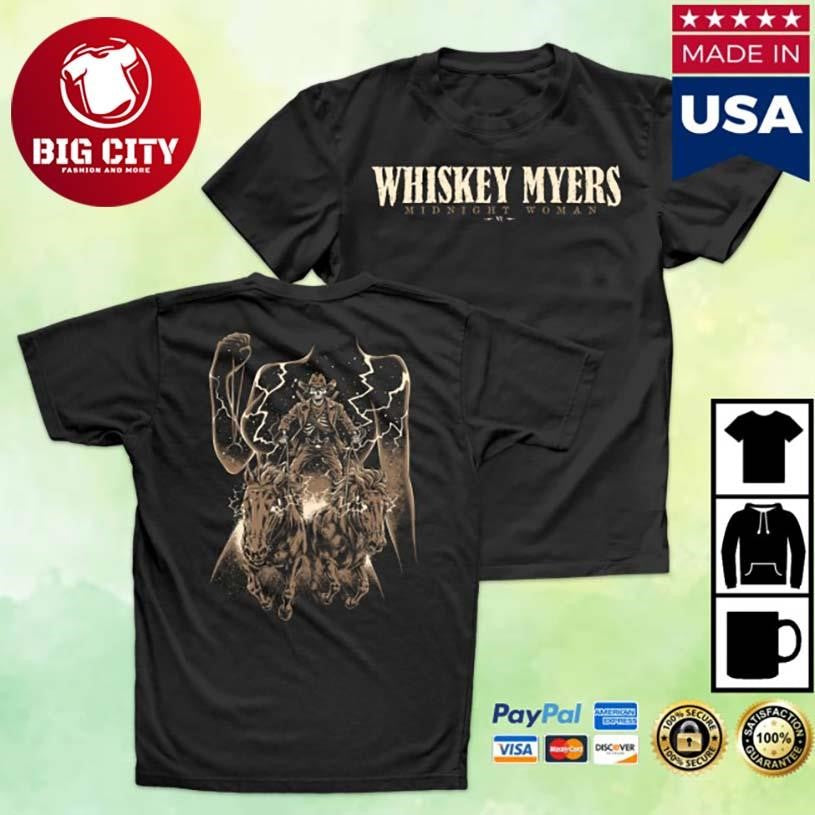 Whiskey Myers Whiskey Myers Whomp Whack Thunder Midnight Woman Two Sided Shirt