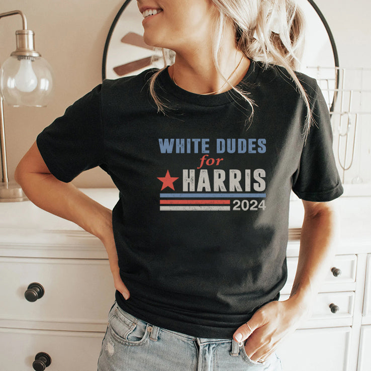 White Dudes For Harris 2024 Shirt