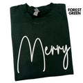 White PUFF Merry Sweatshirt T-Shirts, Hoodie | PureTeeCo.com