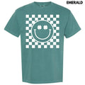 White Shamrock Checker Happy Face Comfort Colors T-Shirt 'NLB' Hoodie, Sweatshirt | PureTeeCo.com