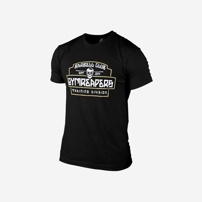 Ultra-Soft Gymreapers Division Tee - Black/White, Men's Summer Cotton T-Shirt Menswear Top Hoodie, Sweatshirt | PureTeeCo.com