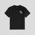 Gymreapers Oversized Initial Tee - Black/White, Summer Cotton Top Hoodie, Sweatshirt | PureTeeCo.com
