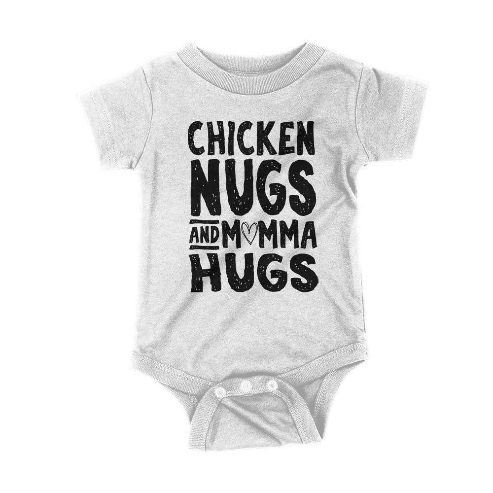 Chicken Nugs and Momma Hugs Kids Shirts Hoodie, Sweatshirt | PureTeeCo.com (Image 5)
