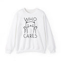 Who Cares Cat sweatshirt thd T-Shirts, Hoodie | PureTeeCo.com