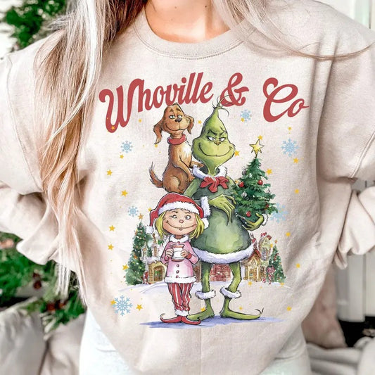 Whovillee Co Christmas Shirt, Retro Christmas Shirt, Christmas Shirt Design, Christmas Characters, Shirt, Christmas Gift Christmas Gift Idea 2024, Gift For Him, Gift For Her