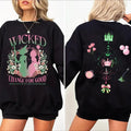 Wicked Change For Good Glitter Sweatshirt, Wizard Of Oz Hoodie, Broomstick Shirt, Wicked Defy Gravity Sweatshirt, Wizard...