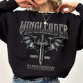 Wingleader Shirt, Fourth Wing Merch, Xaden Riorson Wingleader Sweatshirt, Bookish Woman Sweatshirt Hoodie | PureTeeCo.com