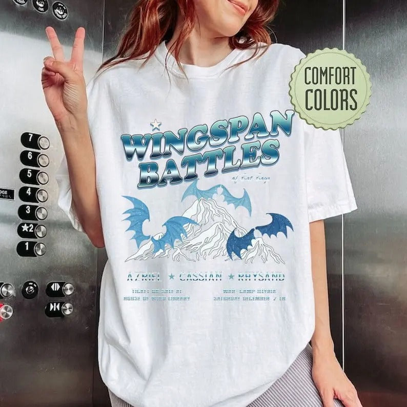 Wingspan bat boys, Acotar Fan Club, Vintage Acotar shirt, Vintage Bookish Location, Bootleg Tee, Azriel Cassian Rysand,...