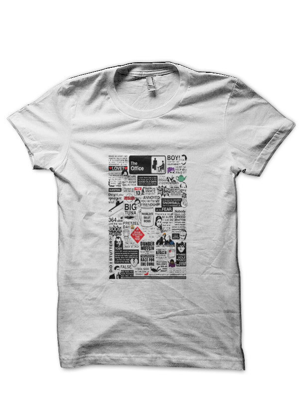 From The Office White Half Sleeve T-Shirt Hoodie, Sweatshirt | PureTeeCo.com