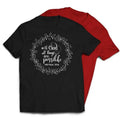 With God All Things Are Possible Floral Crown Style T-Shirt Casual Crewneck Hoodie, Sweatshirt | PureTeeCo.com