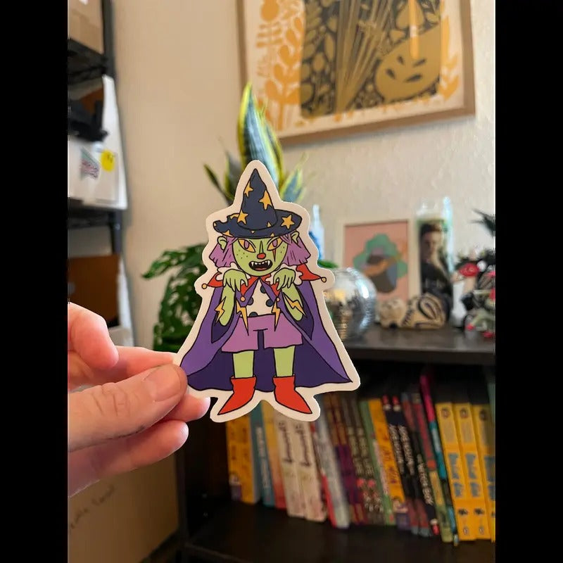 Wizard Goblin Gal 3x2 in sticker T-Shirts, Hoodie, Sweatshirt | PureTeeCo.com