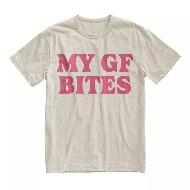 My GF Bites Graphic T-Shirt, For Men/Women