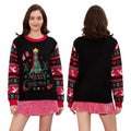 Women Christmas Sweater Long Sleeve Crew Neck Tree Letters Pullover Sweater Winter Sweater T-Shirts, Hoodie, Sweatshirt