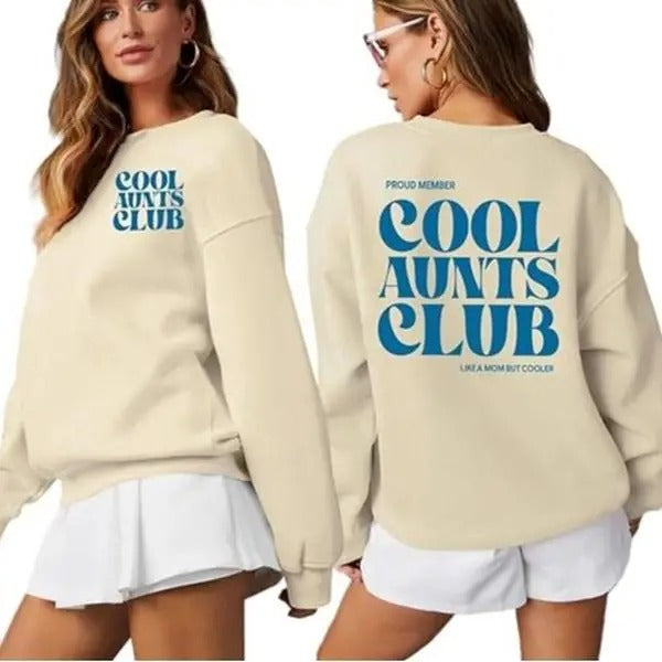 Women Cool Aunts Club Sweatshirt, Auntie Sweatshirt, Aunt Gifts Shirt Hoodie | PureTeeCo.com