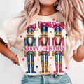 Women Merry Christmas Nutcracker Friends Shirt Cotton Crewneck Hoodie, Sweatshirt | PureTeeCo.com