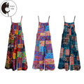 Women Spaghetti Strap Jumpsuits Retro Ethnic Print Sleeveless Summer Wide-Leg Rompers Overalls T-Shirts, Hoodie, Sweatshirt