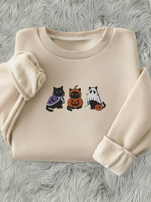 Women's   Drop Shoulder Sweatshirt, Casual Long Sleeve Round Neck Pullover for Daily Wear, Ladies Fall & Winter Clothes...