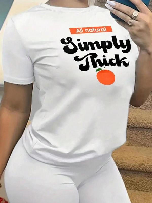 Women's Cartoon Graphic Print Round Neck Tee, Trendy Casual Short Sleeve T-shirt for Daily Wear, Ladies Outfit Hoodie,...