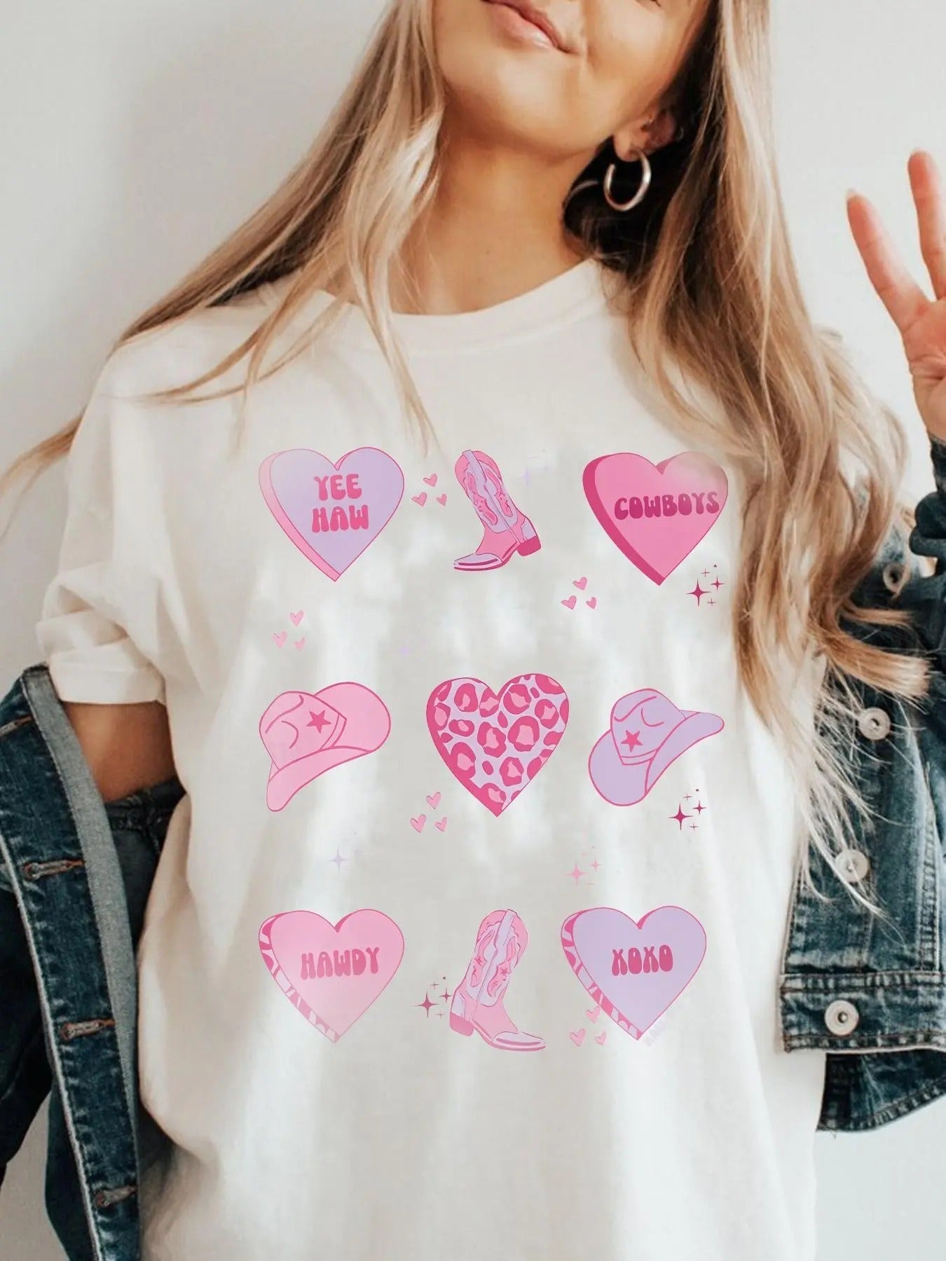 Women's Cartoon Print Round Neck Tee, Fashion Casual Crew Neck T-shirt for Daily Holiday Vacation Outdoor Wear, Ladies...