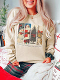 Women's Christmas Graphic Print Drop Shoulder Sweatshirt, Casual Long Sleeve Round Neck Pullover for Daily Wear, Ladies...