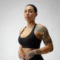 Women's Gymreapers Combat Bra - Plain Black, Perfect for Summer Workouts T-Shirts, Hoodie, Sweatshirt | PureTeeCo.com