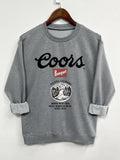 Women's Landscape & Letter Print Round Neck Sweatshirt, Casual Long Sleeve Crew Neck Pullover for Spring & Fall, Fashion...