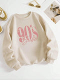 Women's Letter & Figure Print Vintage Graphic Sweatshirt, Crewneck New Trendy Casual Drop Shoulder Long Sleeve Pullover...