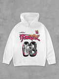Women's Letter & Graffiti Print Hoodie, Fashion Casual Long Sleeve Hooded Sweatshirt for Daily Holiday Outdoor Wear,...