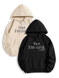 Women's Letter Print Drop Shoulder Hoodie, Fashion Casual Drawstring Pocket Hooded Sweatshirt for Daily Holiday Outdoor...