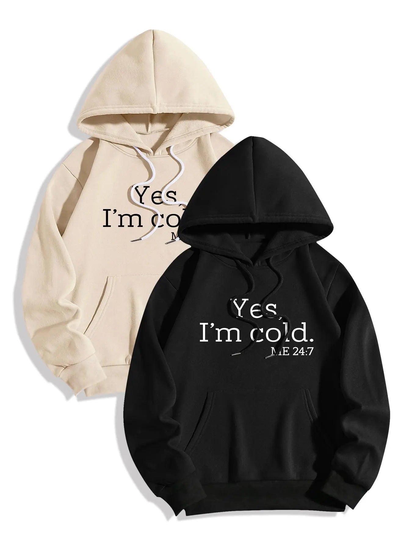 Women's Letter Print Drop Shoulder Hoodie, Fashion Casual Drawstring Pocket Hooded Sweatshirt for Daily Holiday Outdoor...