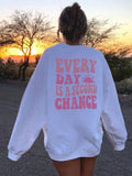 Women's Letter Print Drop Shoulder Sweatshirt, Casual Long Sleeve Round Neck Pullover for Daily Wear, Ladies Clothes for...