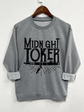 Women's Letter Print Drop Shoulder Sweatshirt, Casual Long Sleeve Round Neck Pullover for Spring & Fall, Ladies Clothes...