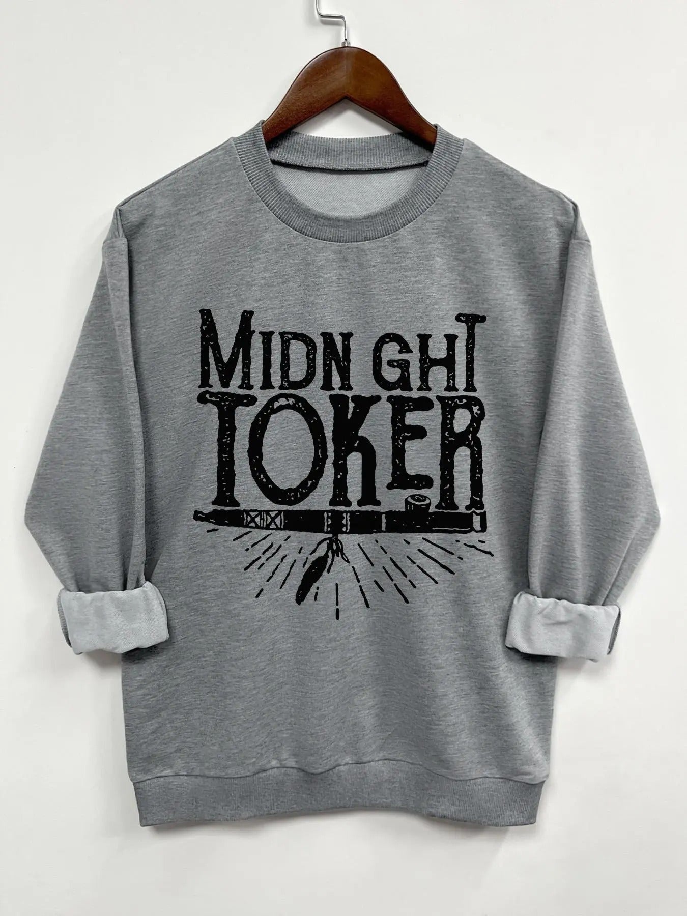Women's Letter Print Drop Shoulder Sweatshirt, Casual Long Sleeve Round Neck Pullover for Spring & Fall, Ladies Clothes...