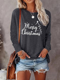 Women's Letter Print Round Neck Sweatshirt, Casual Long Sleeve Crew Neck Pullover for Fall & Winter, Women's Clothes for...